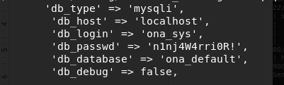 MySQL Creds